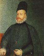 SANCHEZ COELLO, Alonso Portrait of Philip II af oil on canvas